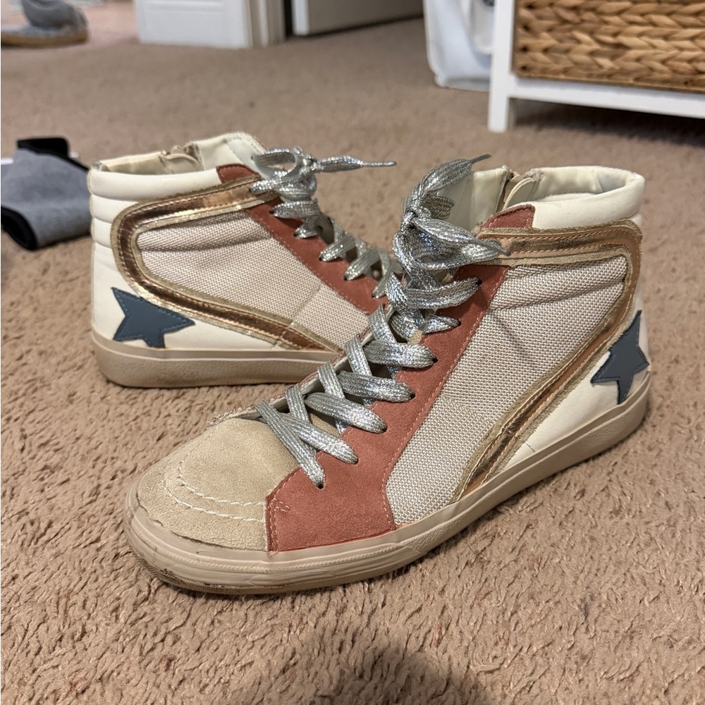 Women’s SHU SHOP “Roxanne” High Top Athletic Sneakers 8.5 (GG knock off)